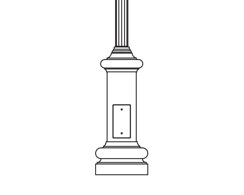 Zurich Anchor Base Post (278-)